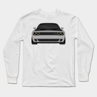 DODGE HELLCAT FRONT GREY Long Sleeve T-Shirt